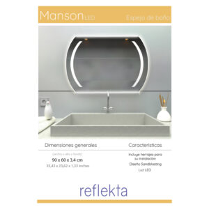 Espejo manson led 2 Espejo manson led